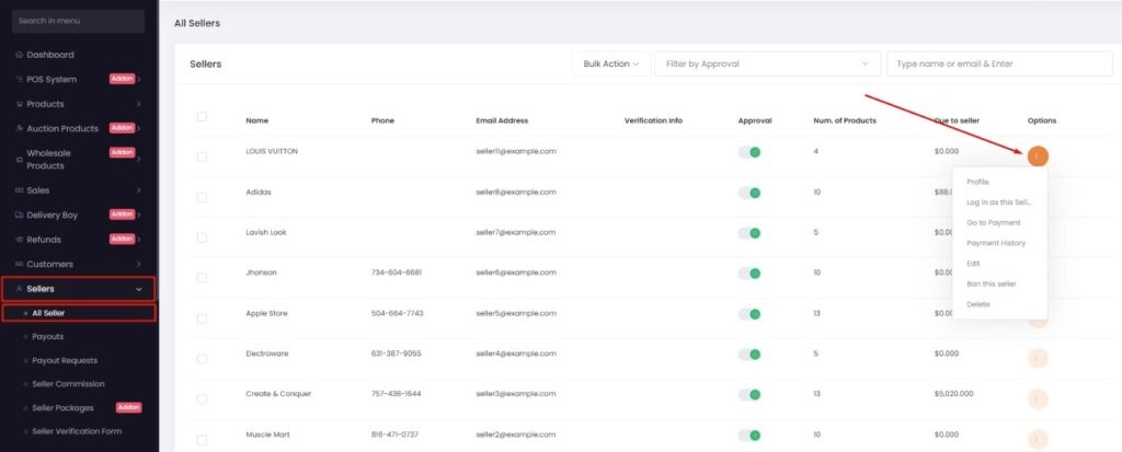 How to Manage Sellers
